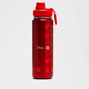 lululemon athletica Disney Mickey Mouse Red Water Bottle nwt